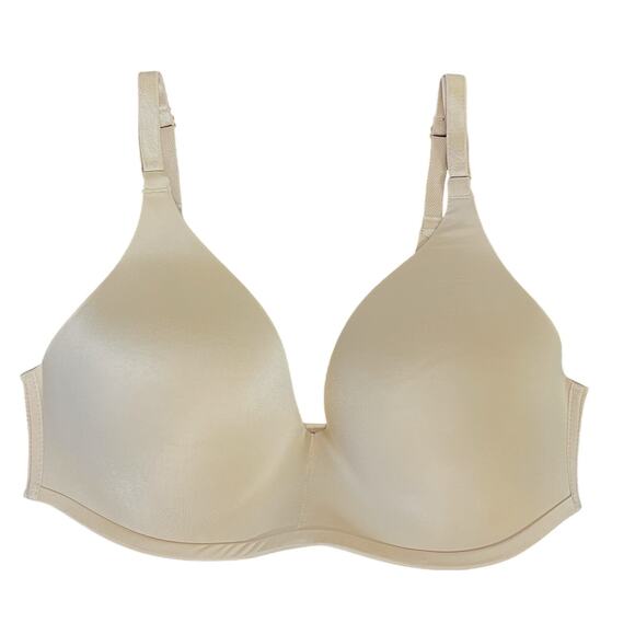 Soma Vanishing 360 Full Coverage Nude T-Shirt Bra Size 34C Wireless Adjustable - Picture 2 of 4